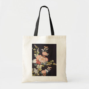 Japanese KIMONO Textile, Floret Pattern Tote Bag