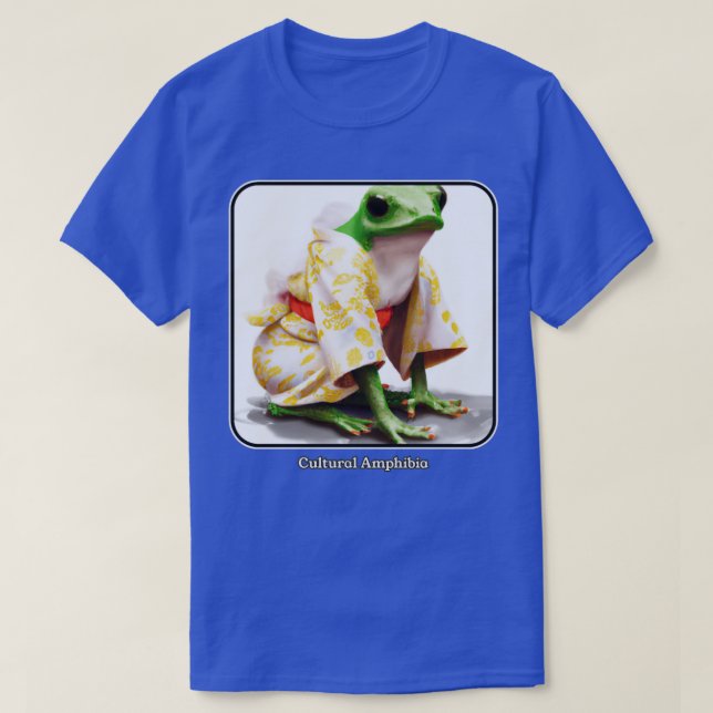 japanese kimono wearing frog  T-Shirt (Design Front)