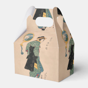 Japanese Kimono Woman Courtesan Artwork Favour Box
