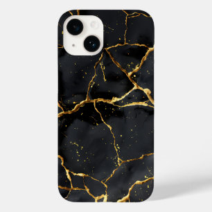 Japanese Kintsugi Black & Gold Case-Mate iPhone 14 Case
