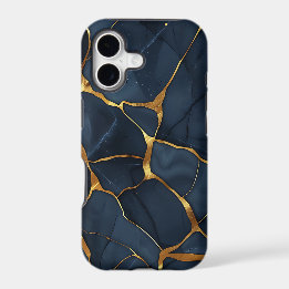 Japanese Kintsugi Dark Blue