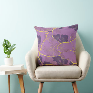 Japanese Kintsugi. Double-sided.  Cushion
