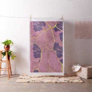 Japanese Kintsugi Pattern.  Fabric