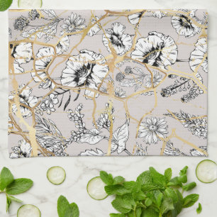 Japanese Kintsugi.  Tea Towel