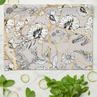 Japanese Kintsugi.  Tea Towel