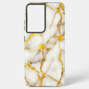 Japanese Kintsugi White Gold Samsung Galaxy Case