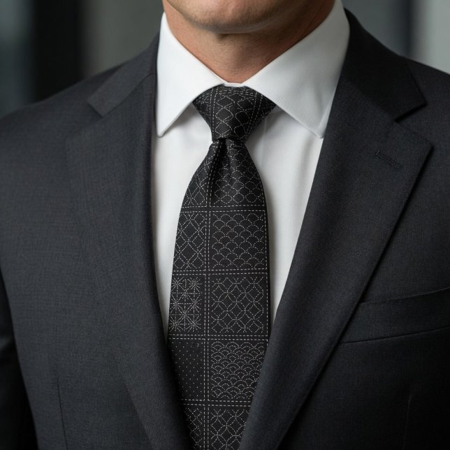 Japanese Kogin Embroidery Formal Tie (Creator Uploaded)