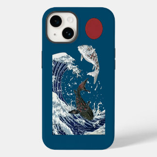 Japanese KOI art, yinyang iPhone 14 Case