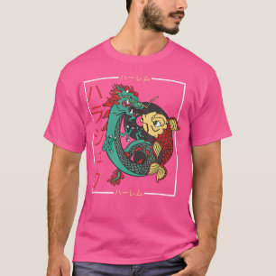 Japanese Koi Carp Fish Dragon Aesthetic Art Nishik T-Shirt