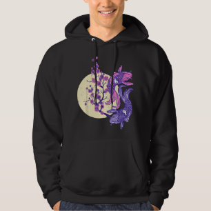 JAPANESE KOI CARP FISH WITH CHERRY BLOSSOM HOODIE