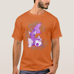 Japanese Koi Carp Japanese Fish Sakura Waves Nishi T-Shirt