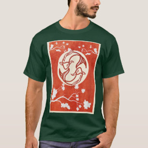 Japanese Koi Carp Nishikigoi Fish Cherry Blossom T-Shirt