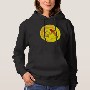 Japanese Koi Carp Nishikigoi Fish Cherry Blossoms Hoodie