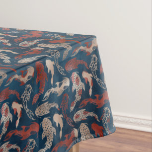 Japanese Koi Dinning Delight Tablecloth