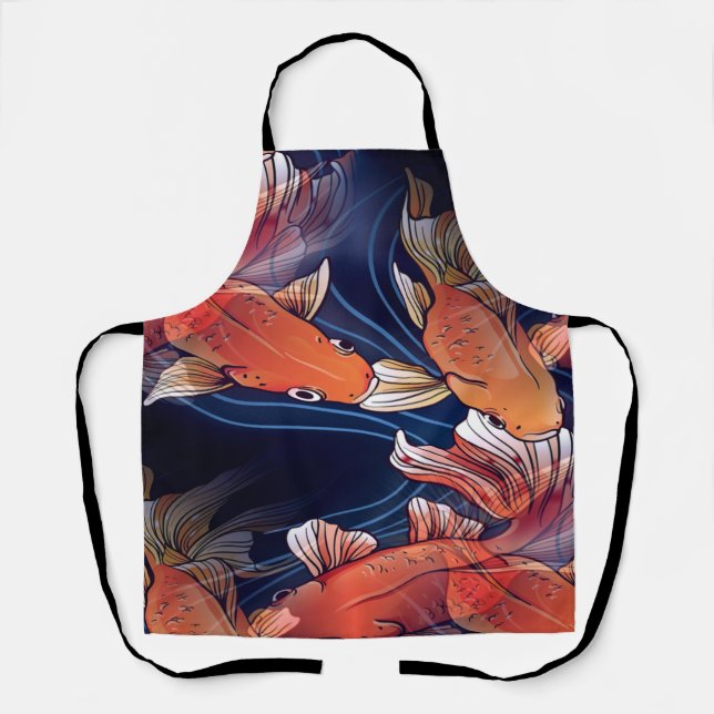 Japanese Koi Fish Apron (Front)