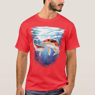 Japanese Koi Fish Carp Pond Japan Tattoo Koi  T-Shirt