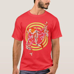 Japanese Koi Fish Cherry Blossom Sakura Nishikigoi T-Shirt