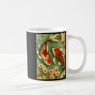 Japanese Koi Fish Cherry Blossoms Sakura Art Men W Coffee Mug