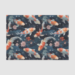 Japanese Koi Fish Decoupage Tissue Paper