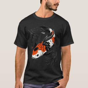 Japanese Koi Fish Graphic With Chinese Character T-Shirt