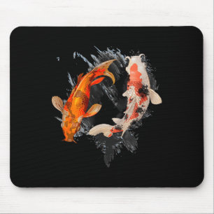 Japanese Koi Fish I Koi Carp Pond Japan Tattoo  Mouse Mat