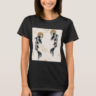 Japanese Koi Fish Pattern T-Shirt