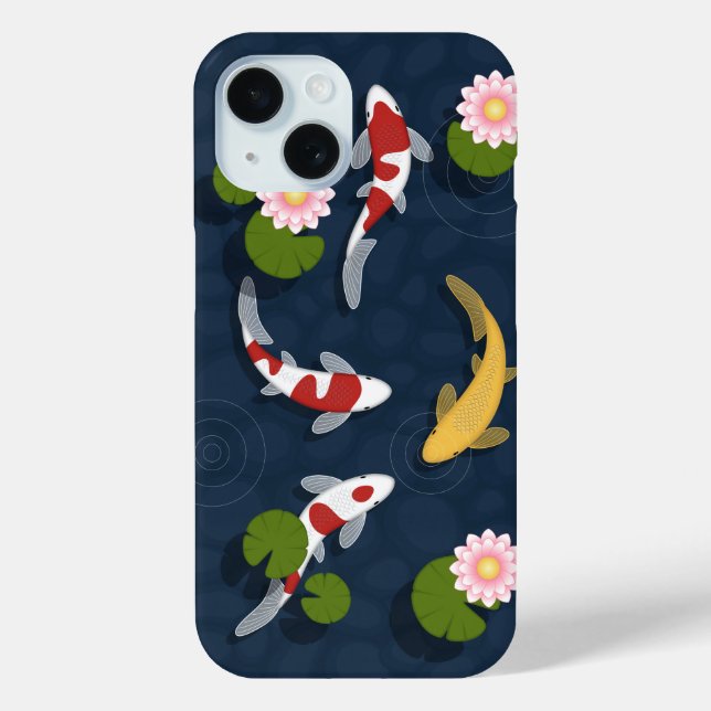 Japanese Koi Fish Pond Case-Mate iPhone Case (Back)