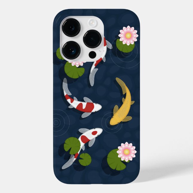 Japanese Koi Fish Pond Case-Mate iPhone Case (Back)