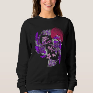 Japanese Koi Fish Pond Cherry Blossom Nishikigoi K Sweatshirt