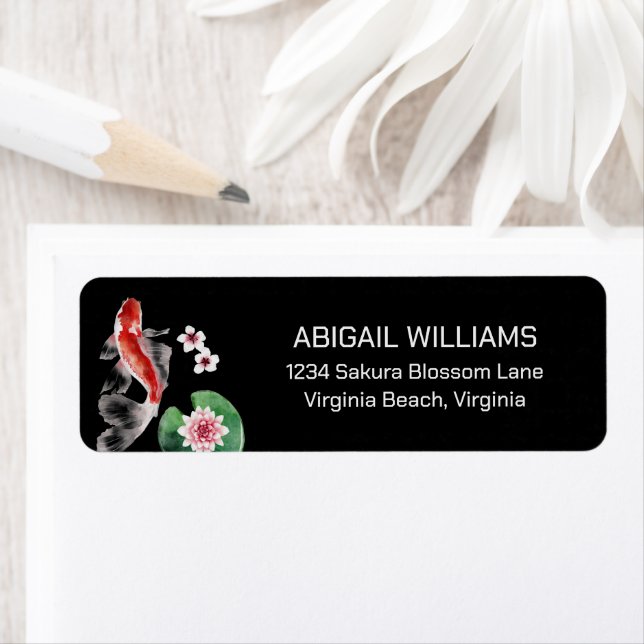 Japanese Koi Fish Pond, Cherry Blossoms Address (Insitu)