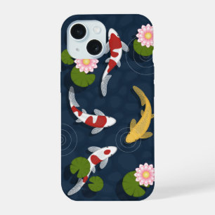 Japanese Koi Fish Pond iPhone 15 Case