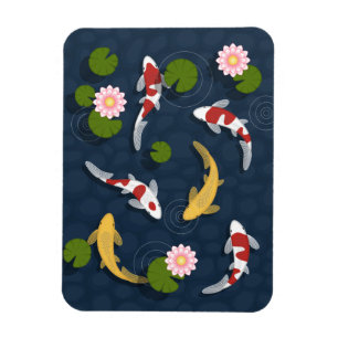 Japanese Koi Fish Pond Magnet
