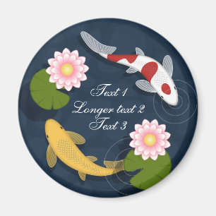 Japanese Koi Fish Pond Magnet