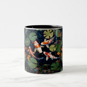 Japanese Koi fish pond Mug