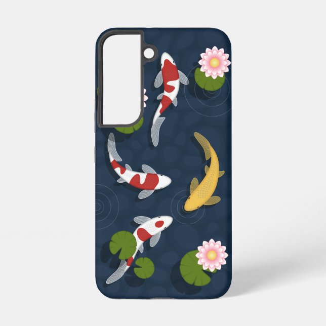 Japanese Koi Fish Pond Samsung Galaxy S22 Case (Back)