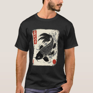 Japanese Koi Fish Sakura Nishikigoi Koi Carp Art T-Shirt