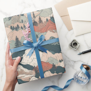 Japanese Koi Fish Sakura Pattern Wrapping Paper
