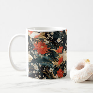 Japanese Koi Fish Seamless Pattern Coffee Mug