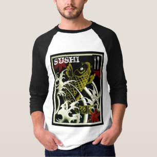 Japanese Koi Fish Tattoo Flash SUSHI T-Shirt