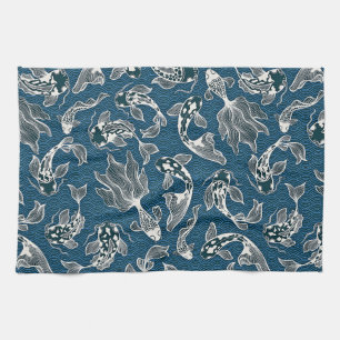 Japanese Koi Fish Tea Towel