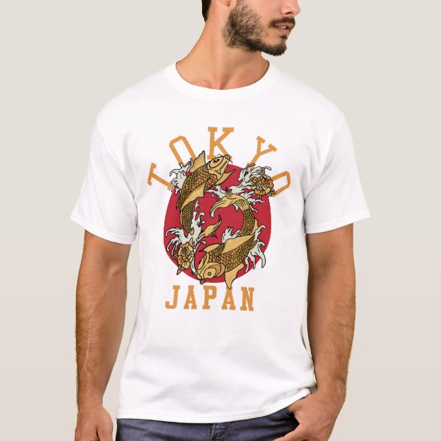 Japanese Koi Fish Tokyo T-Shirt (Front)