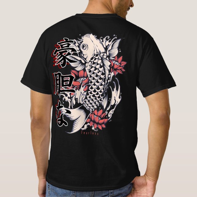 Japanese Koi Fish Tshirt  (Back)
