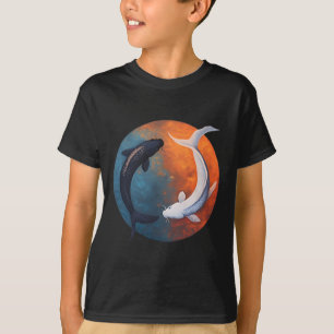 Japanese Koi Fish Yin And Yang Men Women Fisher Fi T-Shirt