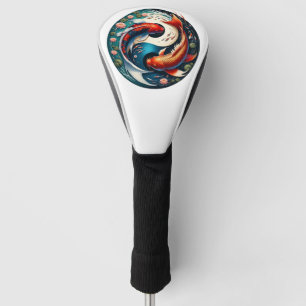 Japanese Koi Fish Yin Yang Golf Head Cover