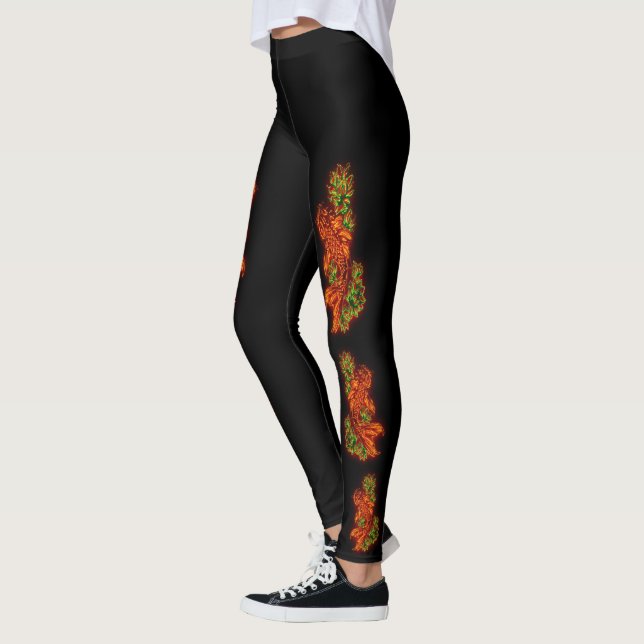 Japanese Koi Leggings (Left)
