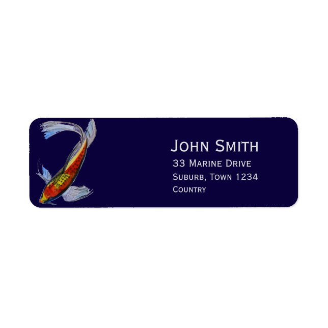 Japanese Koi original art fish (Front)