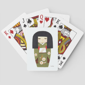 Japanese Kokeshi Doll  Playing Cards