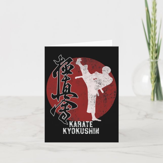 Japanese Kyokushin Karate Martial Art Gift  Card (Front)