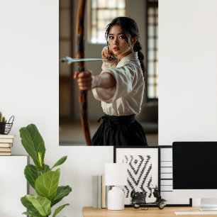 Japanese Kyudo The Way Of The Bow Poster