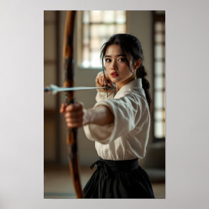 Japanese Kyudo The Way Of The Bow Poster